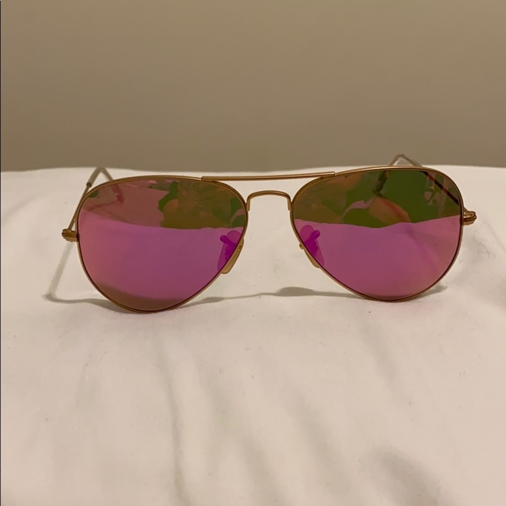 Ray-Ban Aviators Barbie Pink Flash Sunglasses